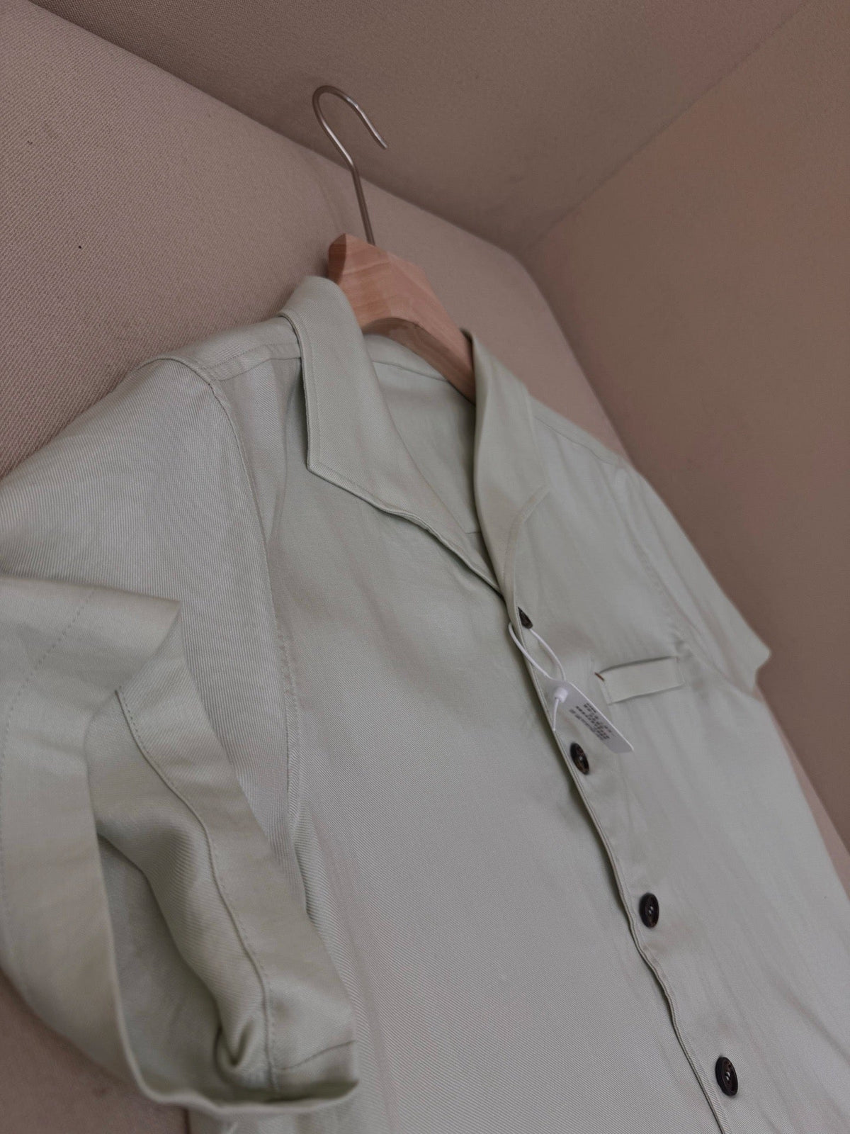 Brown Cotton Camp Collar Short-Sleeve - Men's