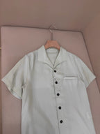 Brown Cotton Camp Collar Short-Sleeve - Men's