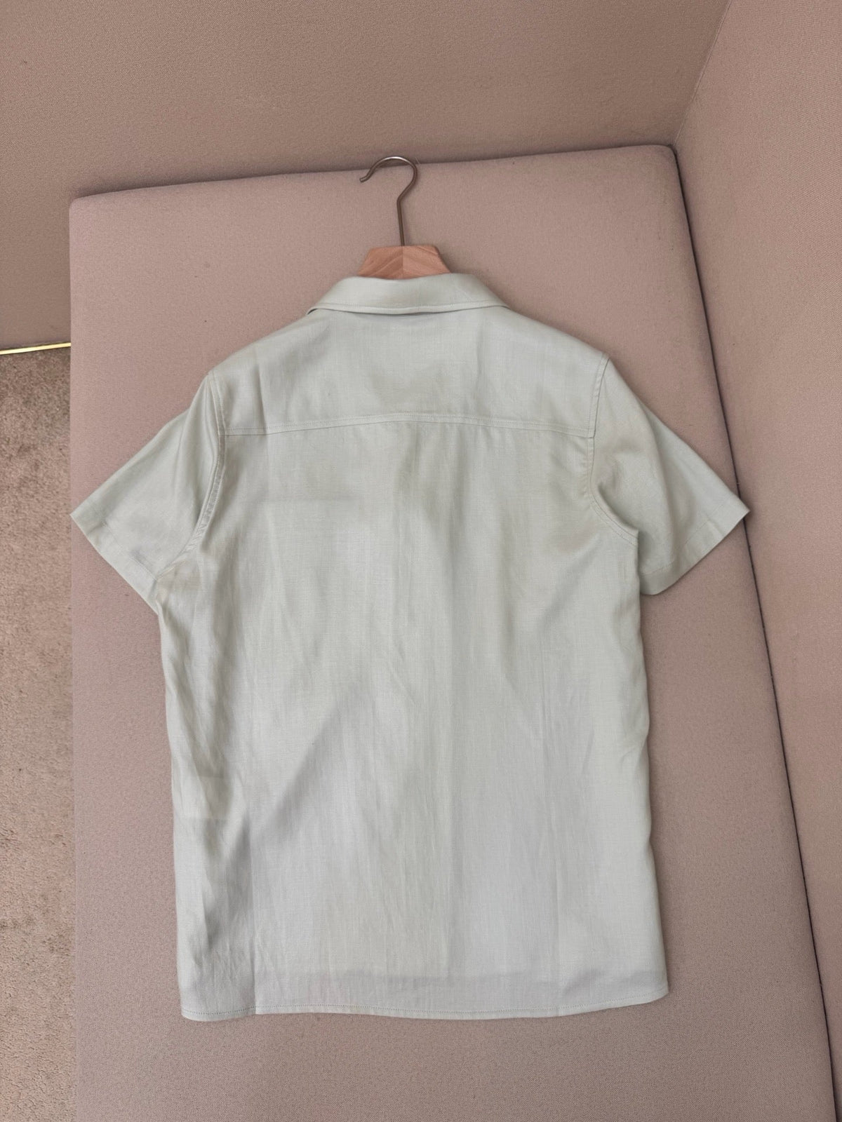 Brown Cotton Camp Collar Short-Sleeve - Men's