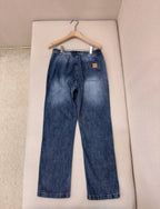 Blue Denim Washed Straight - Men's