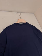 Navy Knit Plain Short-Sleeve - Men's