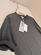 Navy Knit Plain Short-Sleeve - Men's