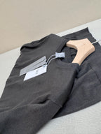 Navy Knit Plain Short-Sleeve - Men's
