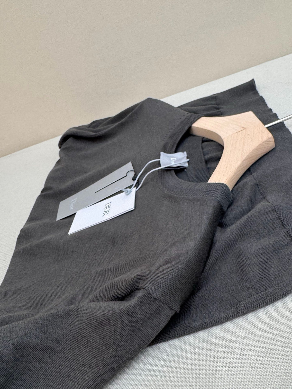 Navy Knit Plain Short-Sleeve - Men's