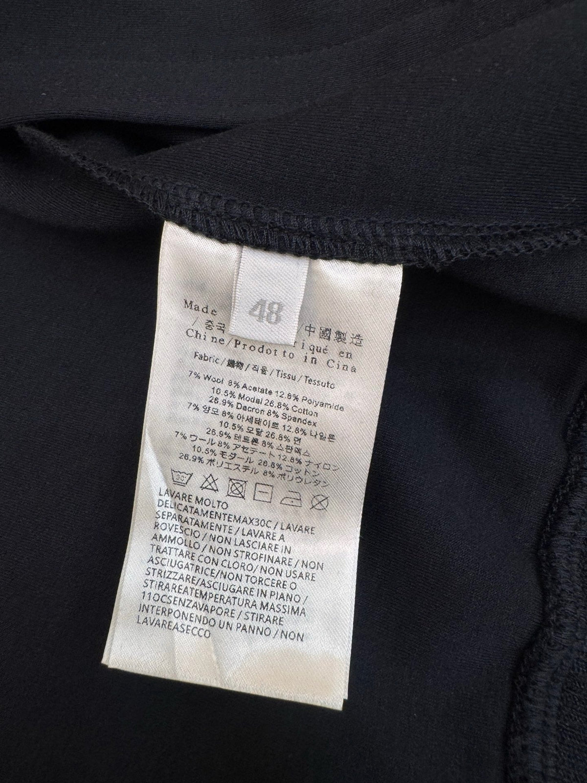 Navy Wool Plain Blouson - Men's