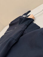 Navy Wool Plain Blouson - Men's