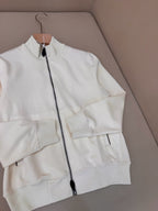 Navy Wool Plain Blouson - Men's
