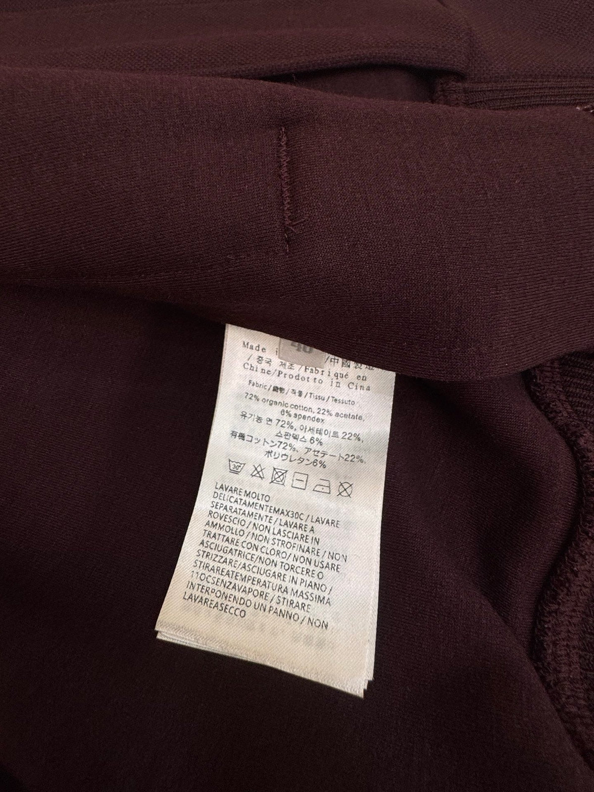 Navy Wool Plain Blouson - Men's