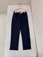 Navy Cotton Drawstring Wide-Leg - Men's