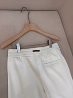Navy Cotton Drawstring Wide-Leg - Men's