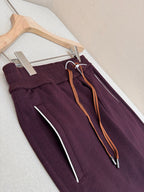 Navy Cotton Drawstring Wide-Leg - Men's