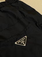 Navy Nylon Plain Straight - Men's