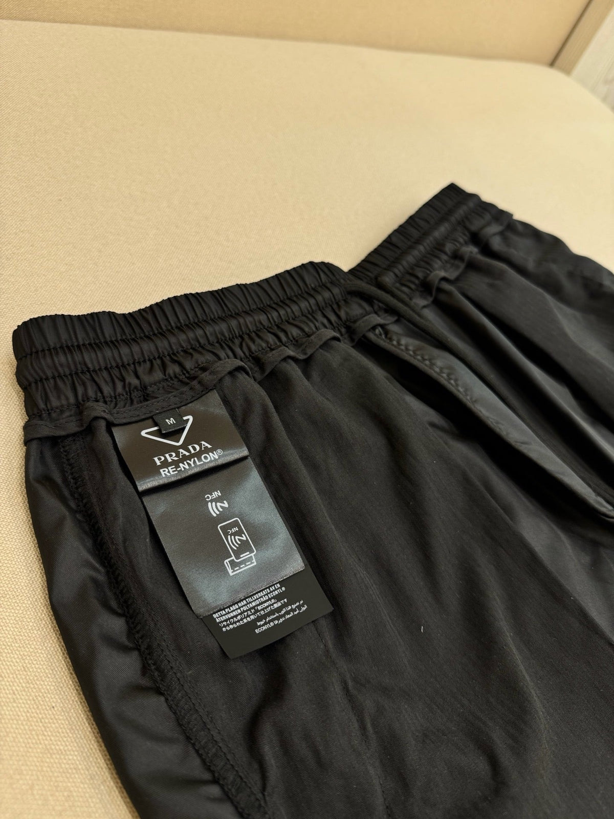 Navy Nylon Plain Straight - Men's