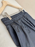 Navy Nylon Plain Straight - Men's