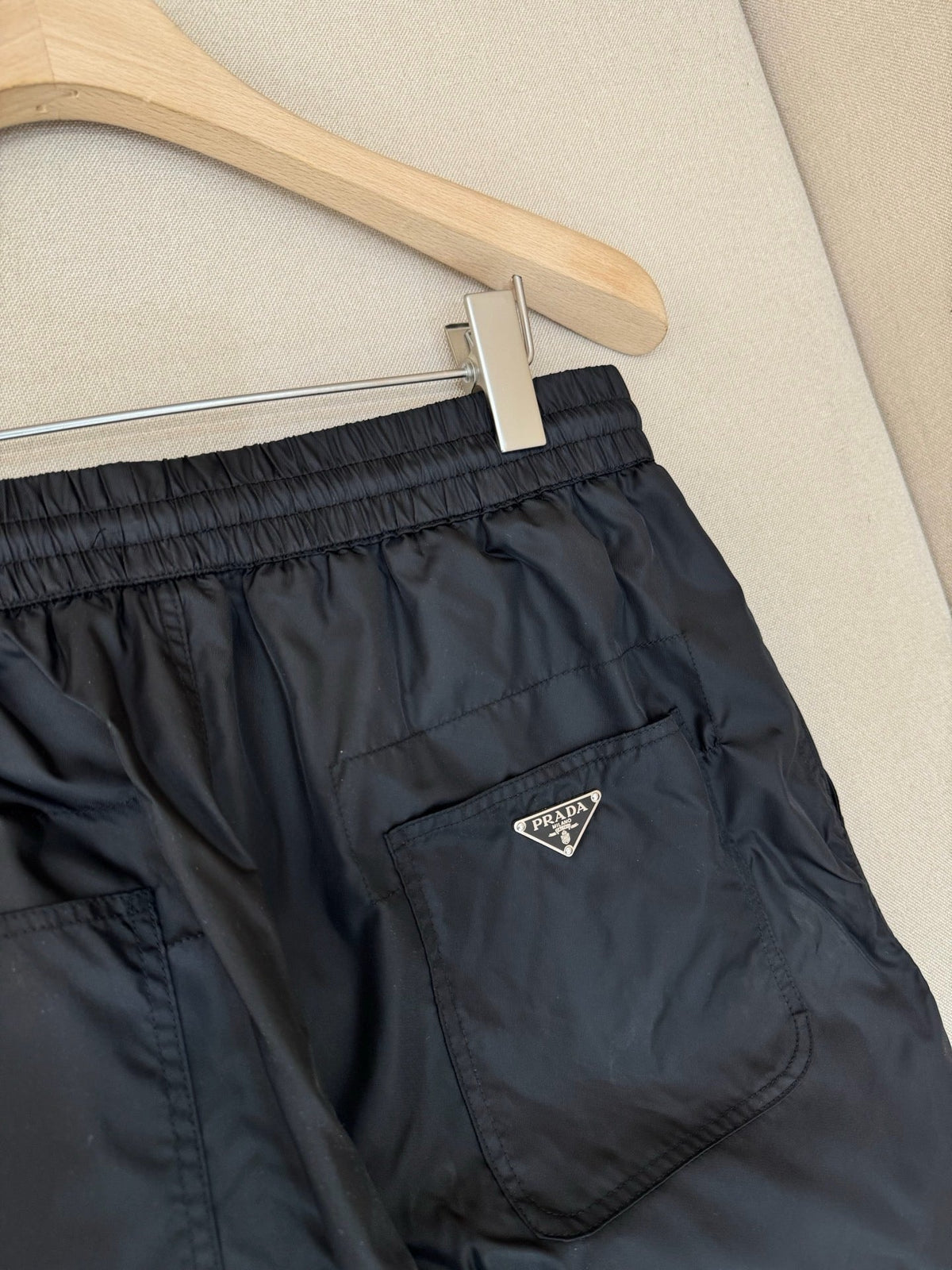 Navy Nylon Plain Straight - Men's