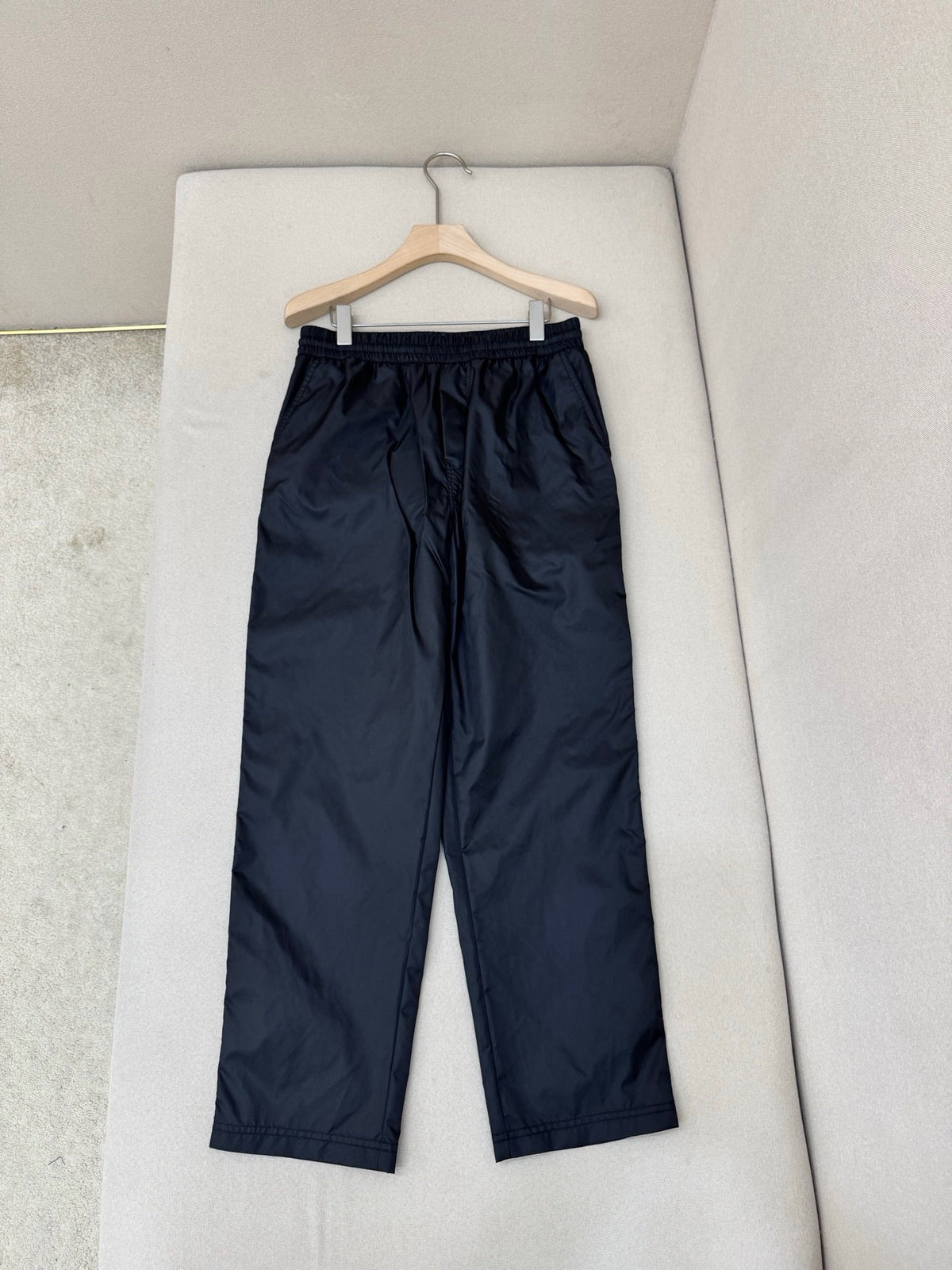 Navy Nylon Plain Straight - Men's