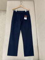 Navy Cotton Plain Straight - Men's