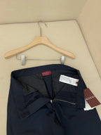 Navy Cotton Plain Straight - Men's