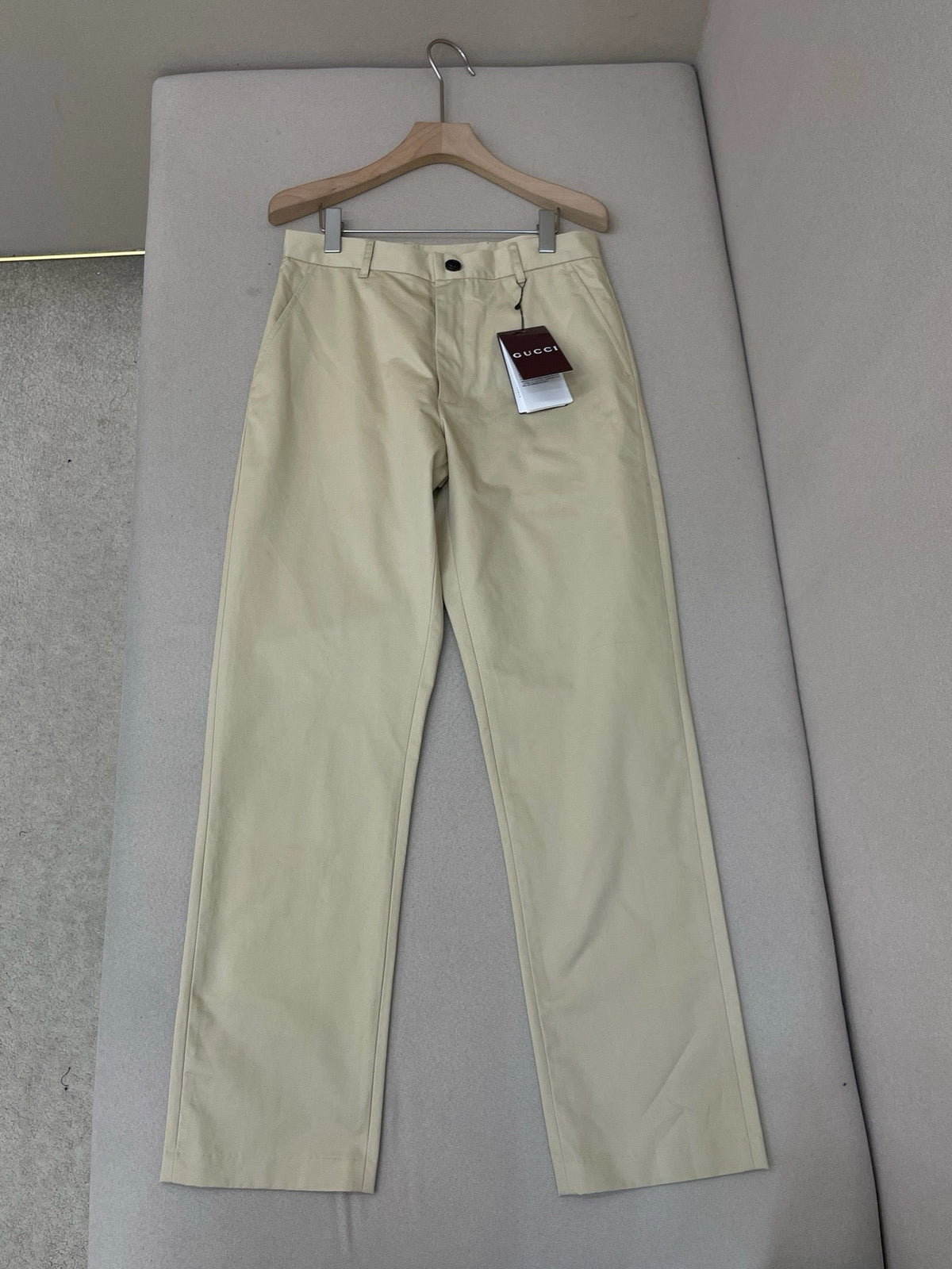 Navy Cotton Plain Straight - Men's