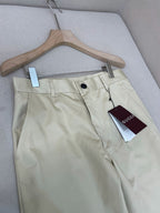Navy Cotton Plain Straight - Men's