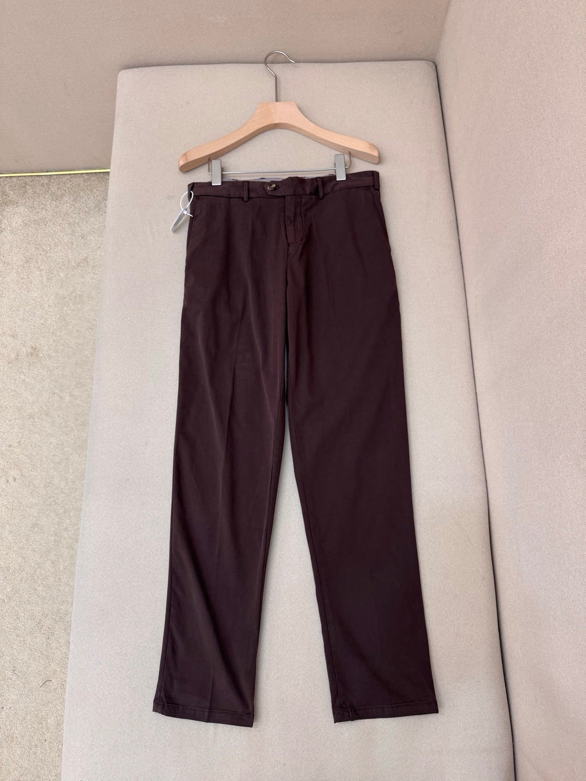 Navy Cotton Plain Straight - Men's