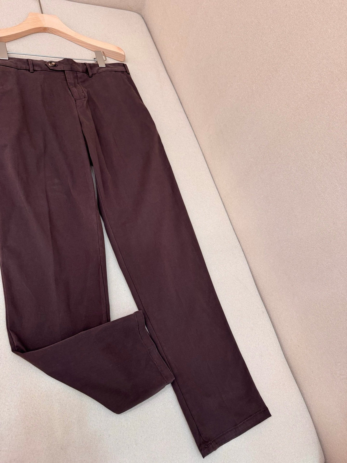 Navy Cotton Plain Straight - Men's