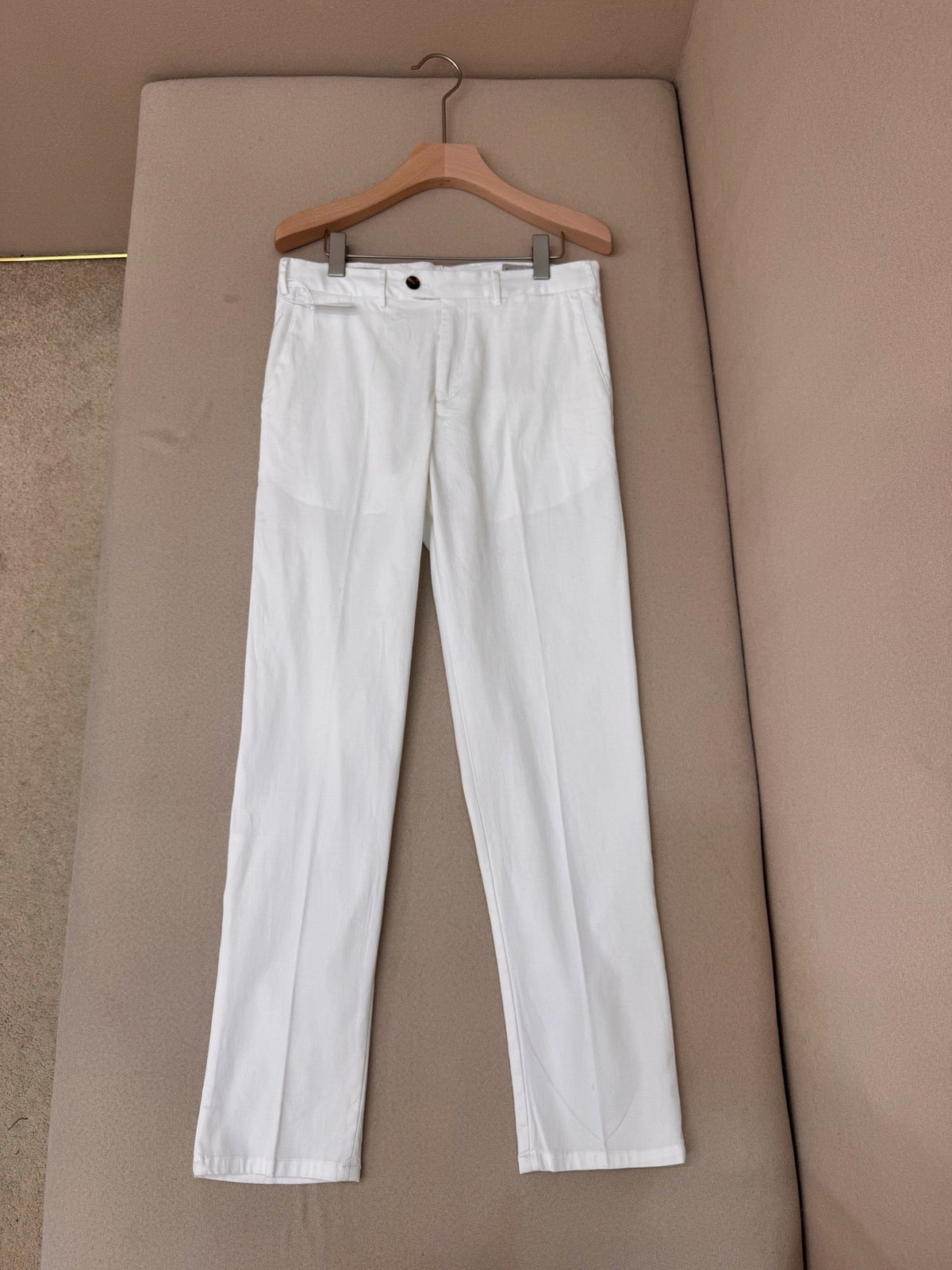 Navy Cotton Plain Straight - Men's