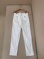 Navy Cotton Plain Straight - Men's