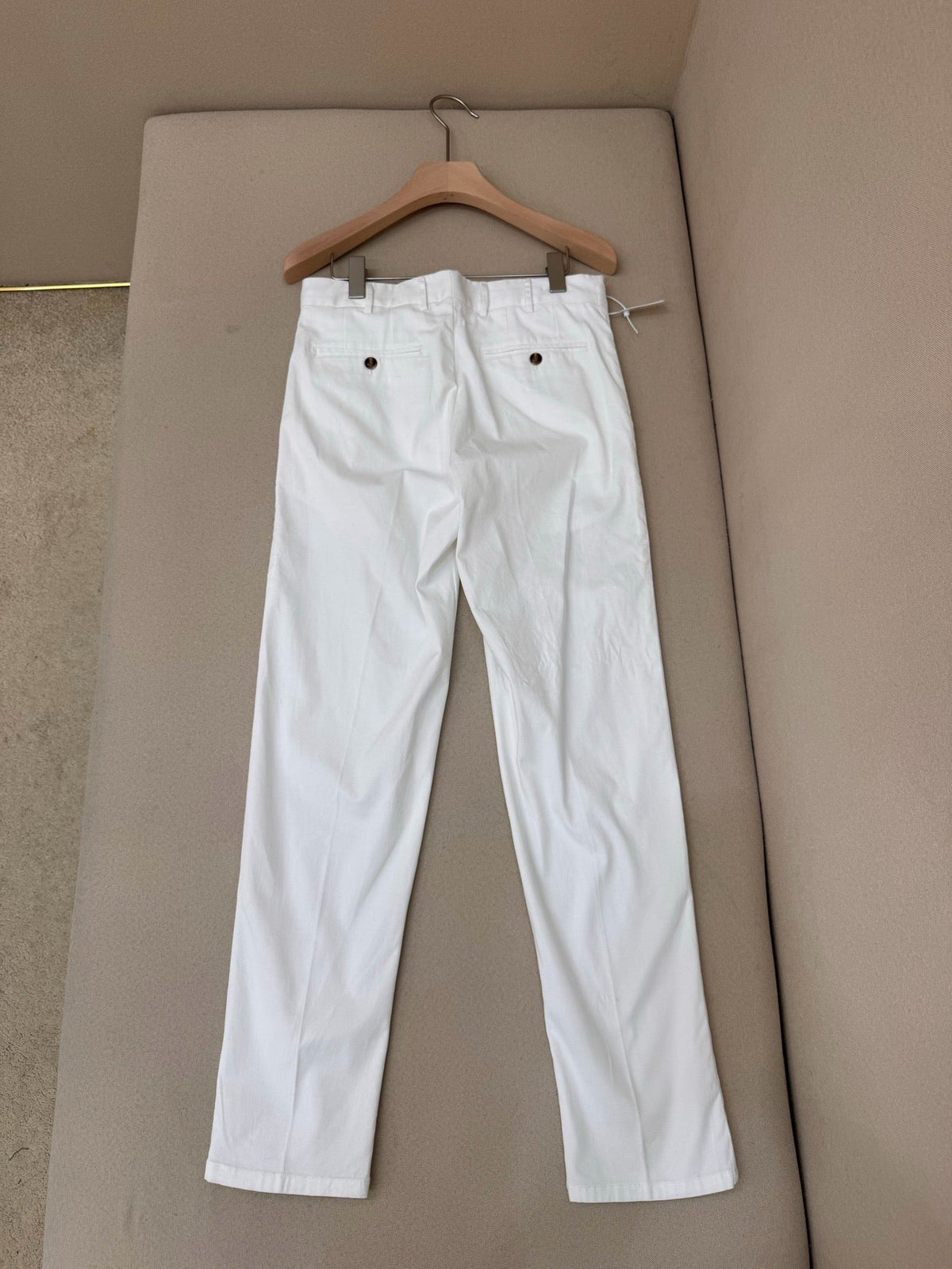 Navy Cotton Plain Straight - Men's