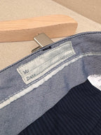 Navy Cotton Plain Straight - Men's