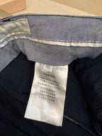 Navy Cotton Plain Straight - Men's