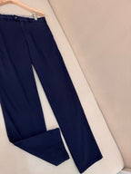 Navy Cotton Plain Straight - Men's