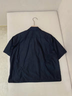 Navy Nylon Short-Sleeve Shirt Jacket - Men's