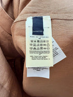 Brown Linen Plain Short-Sleeve - Men's
