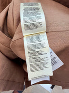Brown Linen Plain Short-Sleeve - Men's
