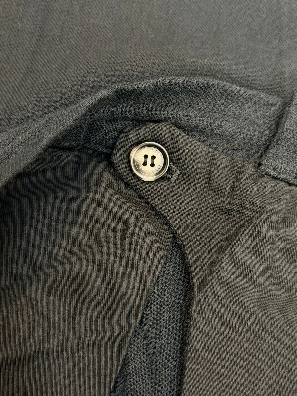 Black Cotton Plain Straight - Men's