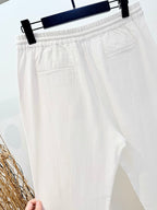 Black Cotton Plain Straight - Men's