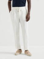 Black Cotton Plain Straight - Men's
