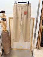 Navy Cotton Plain Wide-Leg - Men's