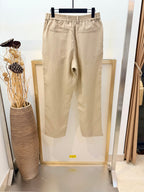 Navy Cotton Plain Wide-Leg - Men's