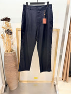 Navy Cotton Plain Wide-Leg - Men's