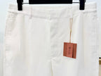 Navy Cotton Plain Wide-Leg - Men's