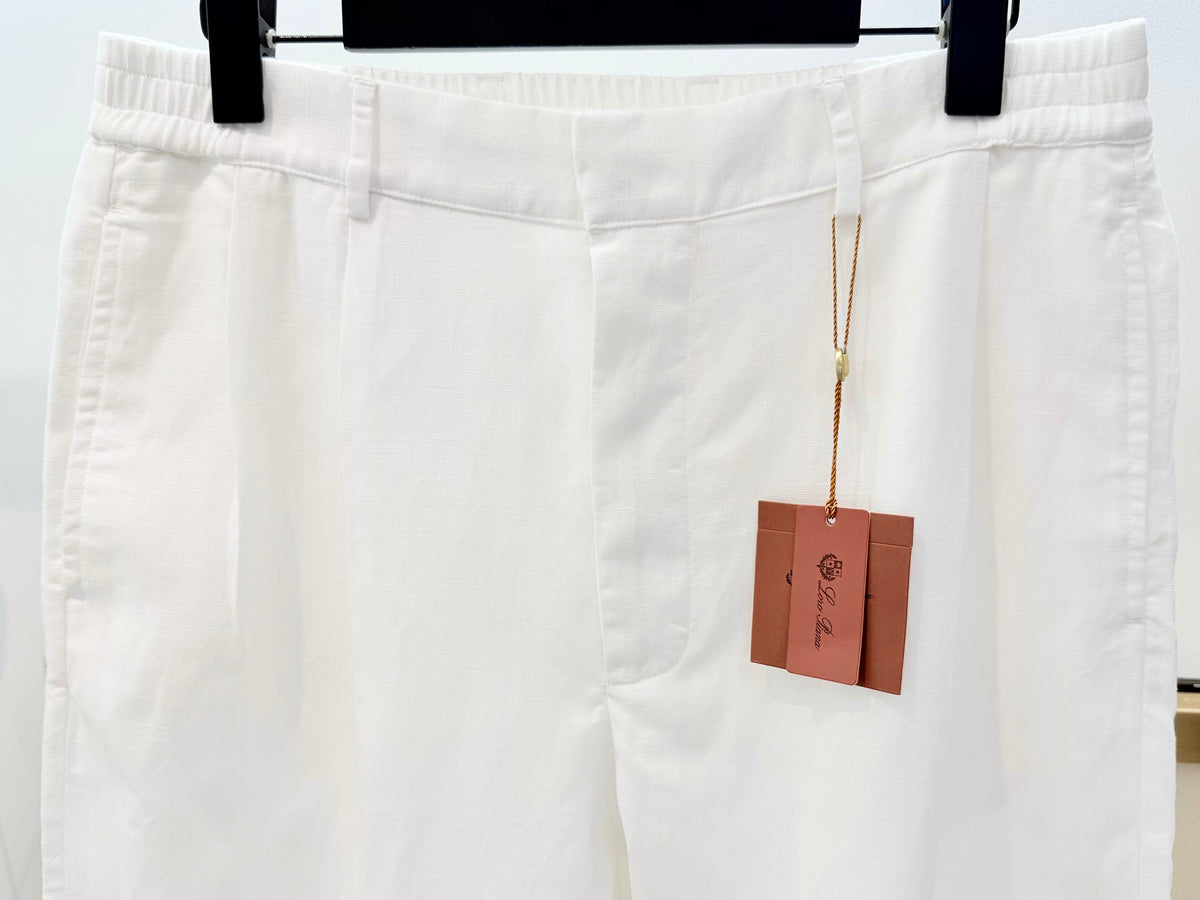 Navy Cotton Plain Wide-Leg - Men's