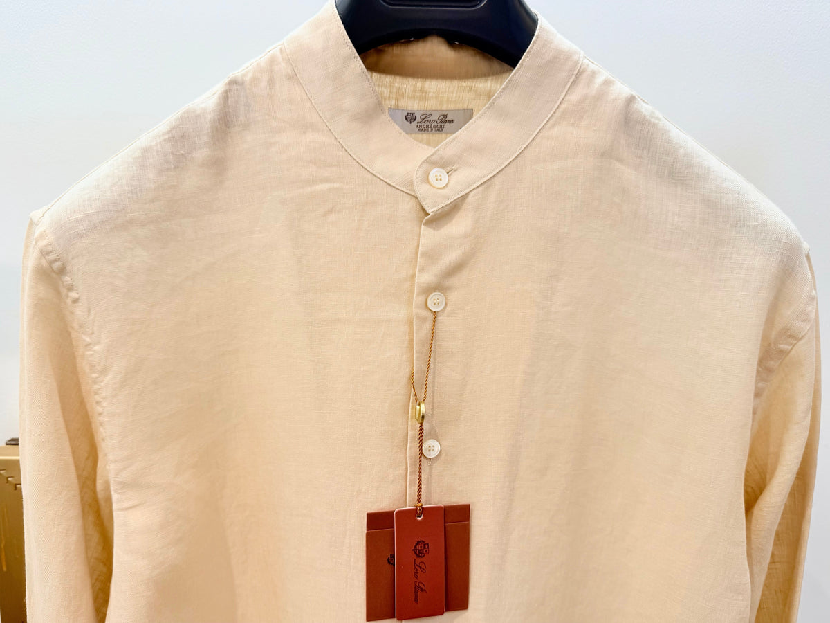Navy Cotton Slim Long-Sleeve - Men's