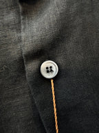 Navy Cotton Slim Long-Sleeve - Men's