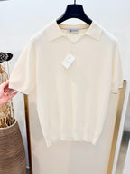 Navy Knit Contrast Trim Short-Sleeve - Men's