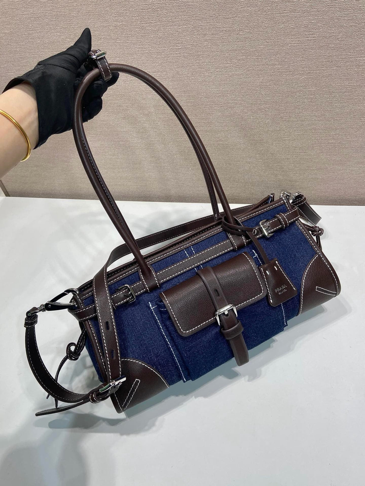 Blue Shoulder Bag