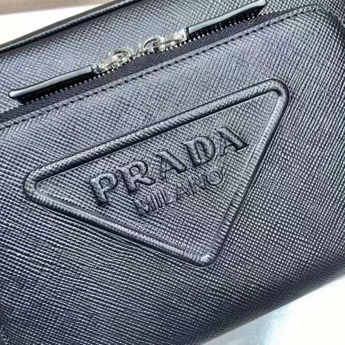 Brique Zip Logo Strap Crossbody Bag