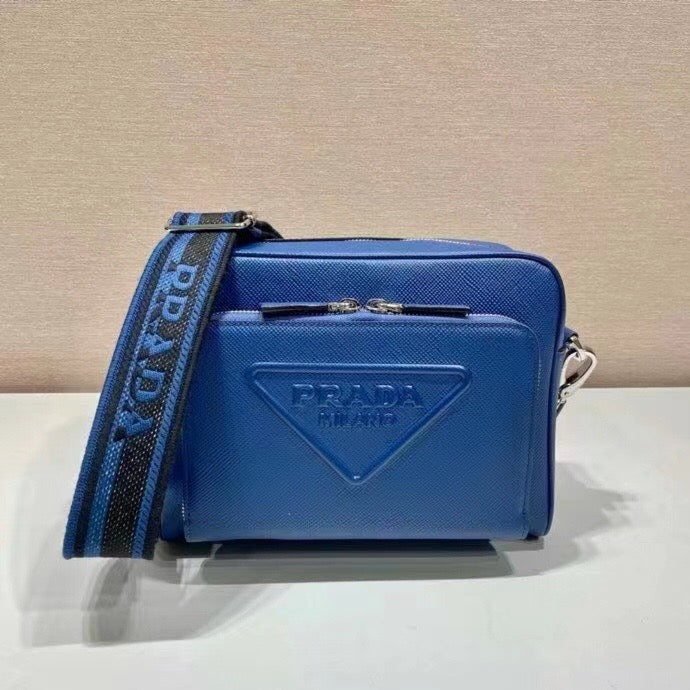 Brique Zip Logo Strap Crossbody Bag