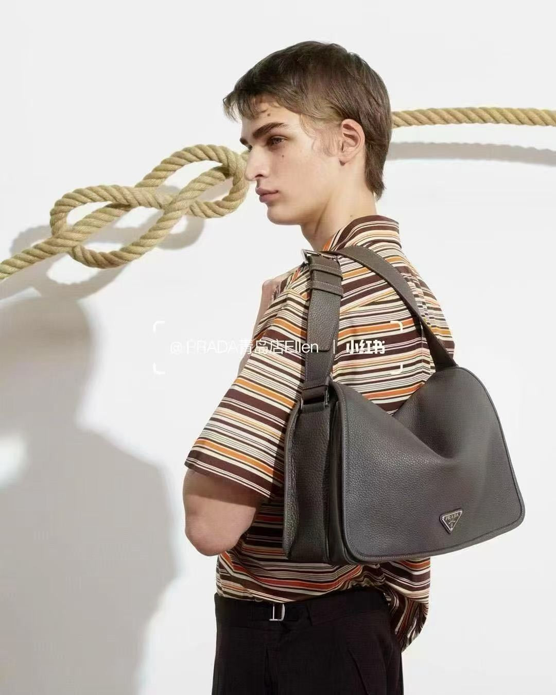 Leather Flap Crossbody Bag